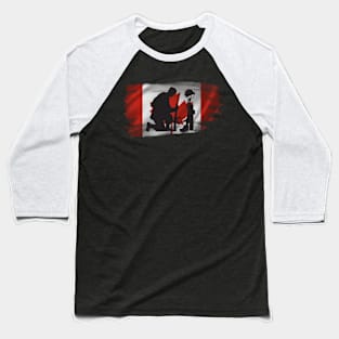 Remembrance Day Canada Baseball T-Shirt